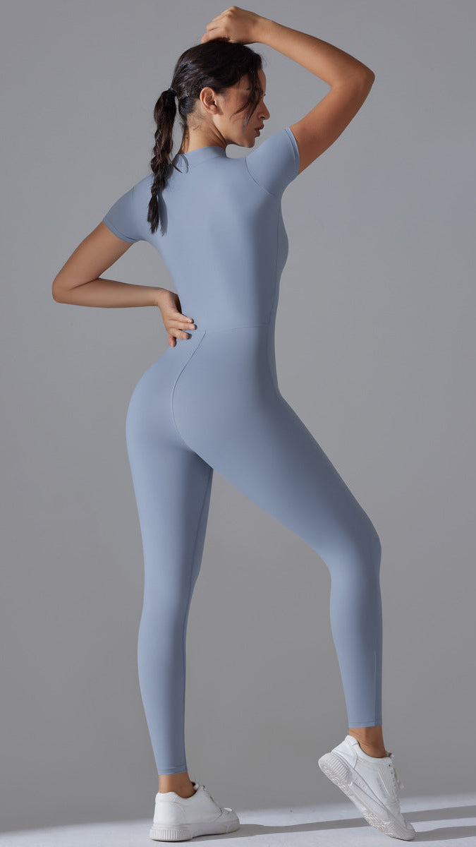 Macacão Zipper Manga Curta